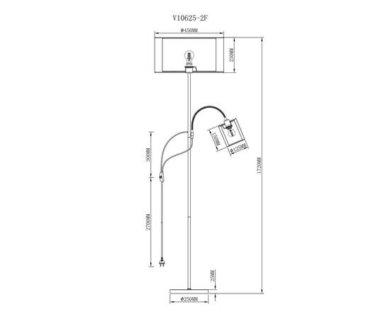 Торшер Moderli Room V10625-2F, изображение 2