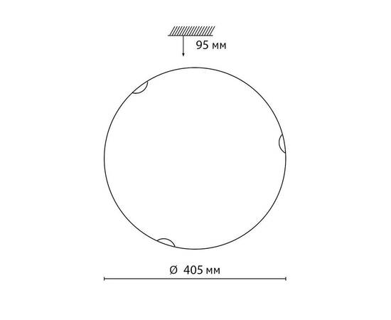 Настенно-потолочный светодиодный светильник Sonex Snok Ammonite 7602/DL, изображение 2