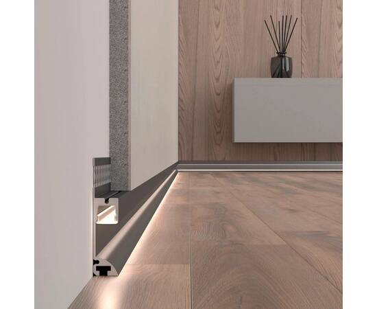 Профиль встраиваемый Arlight PLINTUS-FANTOM-L-2000 BLACK 041213, изображение 5