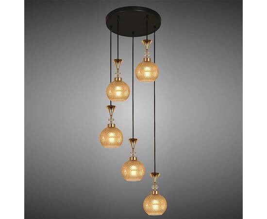 Подвесная люстра Reluce 02001-0.9-05 Amber, изображение 3