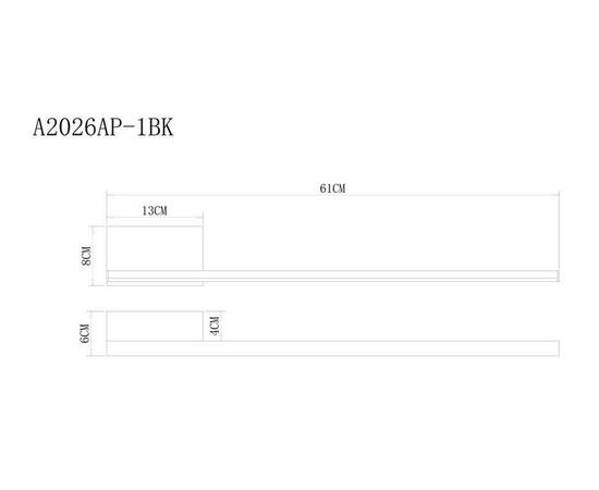 Бра Arte Lamp Sargas A2026AP-1BK, изображение 2