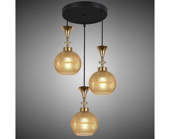 Подвесная люстра Reluce 02001-0.9-03 Amber, изображение 3