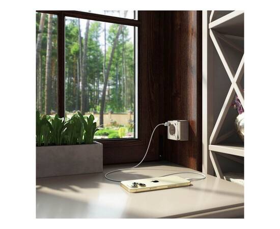 Розетка с заземлением, шторками и USB тип A+C Werkel Gallant шампань рифленый W5071710 4690389179631, изображение 2