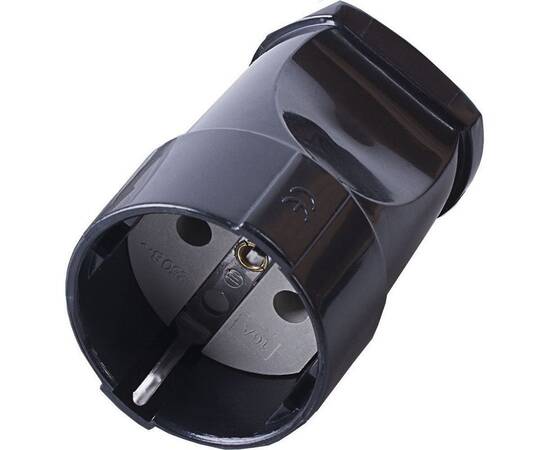 Розетка переносная 2P+PE Stekker черный PST16-40-200 32854