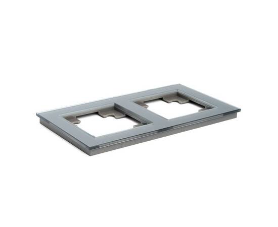 Рамка 2-постовая Stekker Катрин серебро GFR00-7002-03 39532, изображение 4