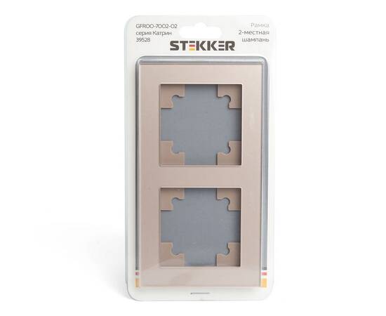 Рамка 2-постовая Stekker Катрин шампань GFR00-7002-02 39528, изображение 2