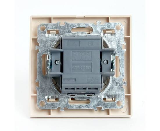 Выключатель трехклавишный Stekker Эрна слоновая кость PSW10-9007-02 39923, изображение 7