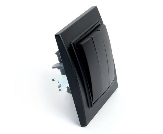 Выключатель трехклавишный Stekker Эрна черный PSW10-9007-03 39924, изображение 4