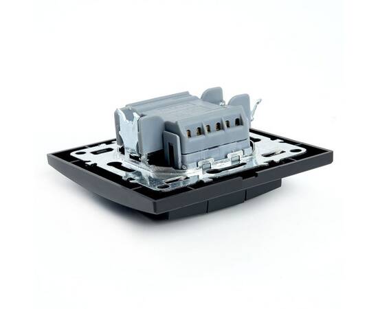 Выключатель трехклавишный Stekker Эрна черный PSW10-9007-03 39924, изображение 5