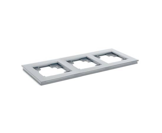 Рамка 3-постовая Stekker Катрин серебро GFR00-7003-03 39533, изображение 3