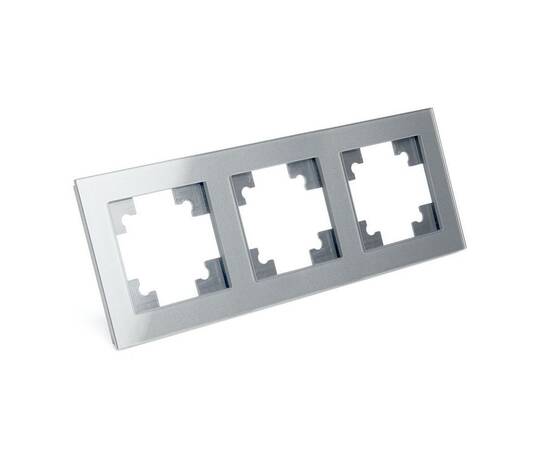 Рамка 3-постовая Stekker Катрин серебро GFR00-7003-03 39533, изображение 4