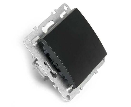 Выключатель одноклавишный Stekker Эрна черный PSW10-9103-03 49148, изображение 5