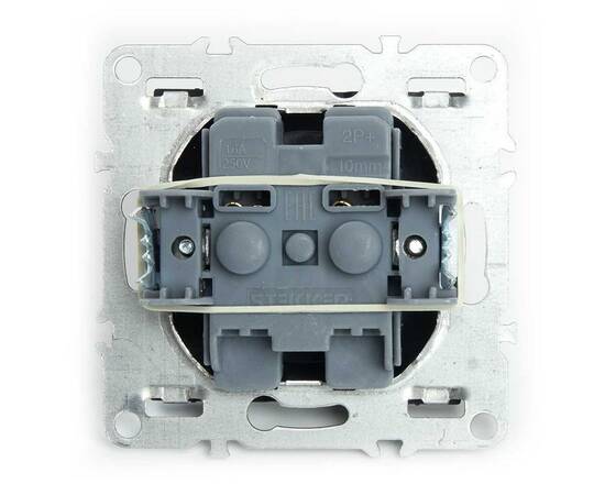 Розетка 2P Stekker Эрна черный PST10-9109-03 49153, изображение 4