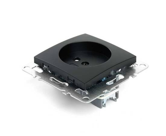 Розетка 2P Stekker Эрна черный PST10-9109-03 49153, изображение 6