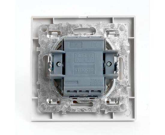 Выключатель трехклавишный Stekker Эрна белый PSW10-9007-01 39922, изображение 7