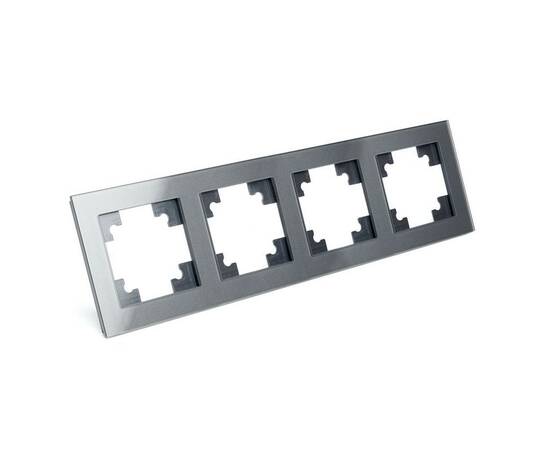 Рамка 4-постовая Stekker Катрин графит GFR00-7004-06 39542, изображение 4