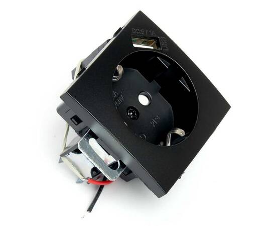 Розетка 2P+PE Stekker Эрна с USB черный PST16-9111-03 49155, изображение 6