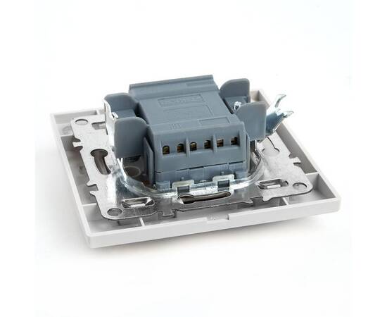 Переключатель двухклавишный Stekker Эрна белый PSW10-9005-01 39919, изображение 4