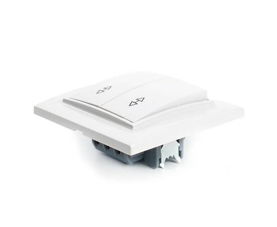 Переключатель двухклавишный Stekker Эрна белый PSW10-9005-01 39919, изображение 5