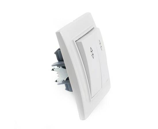 Переключатель двухклавишный Stekker Эрна белый PSW10-9005-01 39919, изображение 7