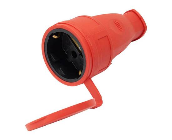 Розетка переносная 1-местная Stekker Одри RST16-21-44 красный 39195