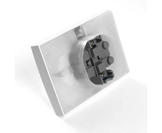 Розетка 2-местная 2P+PE Stekker Эрна с крышкой белый PST16-9015-01 49139, изображение 2