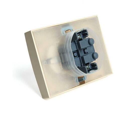 Розетка 2-местная 2P+PE Stekker Эрна с крышкой слоновая кость PST16-9015-02 49137, изображение 6