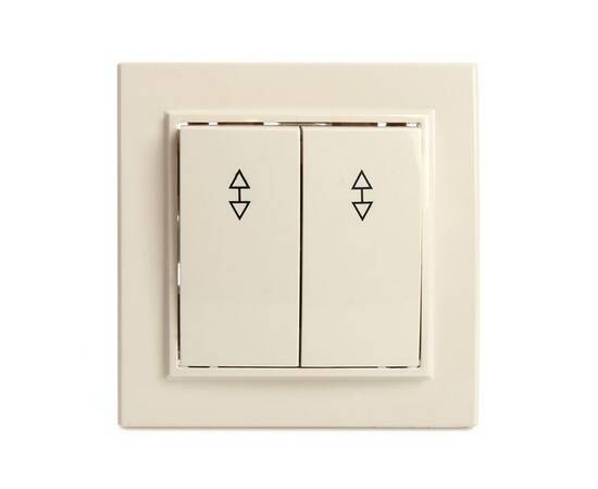 Переключатель двухклавишный Stekker Эрна слоновая кость PSW10-9008-02 39920