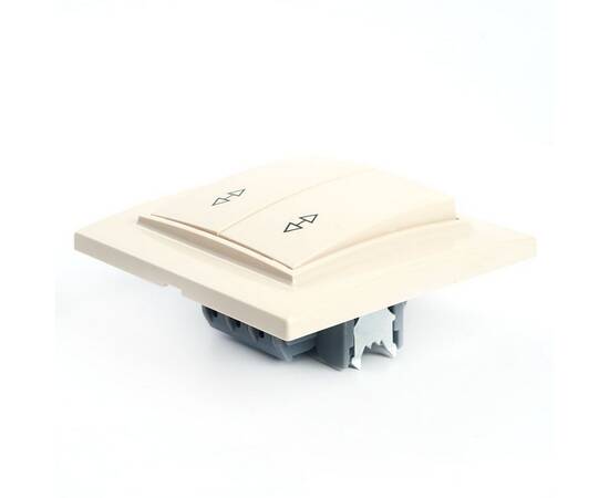 Переключатель двухклавишный Stekker Эрна слоновая кость PSW10-9008-02 39920, изображение 4