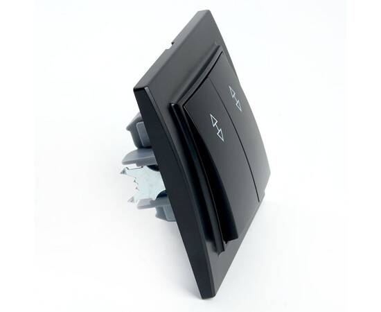 Переключатель двухклавишный Stekker Эрна черный PSW10-9008-03 39921, изображение 5