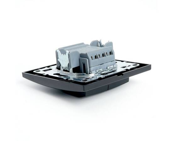 Переключатель двухклавишный Stekker Эрна черный PSW10-9008-03 39921, изображение 7
