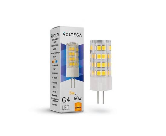 Лампа светодиодная Voltega G4 5W 3000К прозрачная VG9-K3G4warm5W 7183