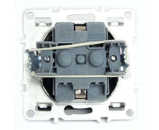 Розетка 2P+E Stekker Эрна черный PST16-9110-03 49154, изображение 4