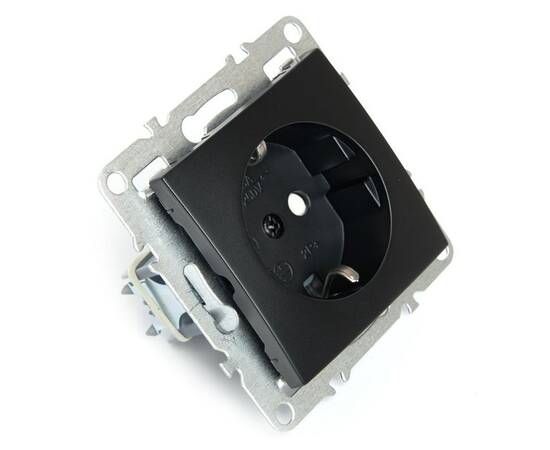Розетка 2P+E Stekker Эрна черный PST16-9110-03 49154, изображение 6