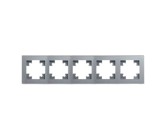 Рамка 5-постовая Stekker Катрин серебро GFR00-7005-03 39639