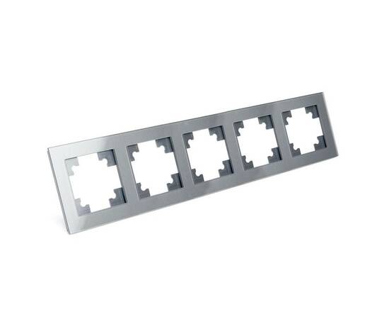 Рамка 5-постовая Stekker Катрин серебро GFR00-7005-03 39639, изображение 3