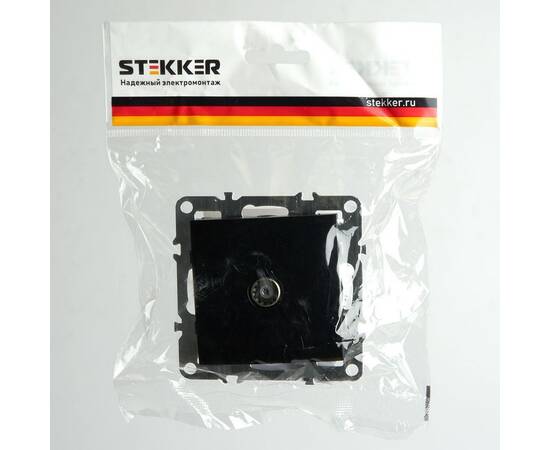 Розетка телевизионная Stekker Эрна черный PST00-9108-03 49152, изображение 3