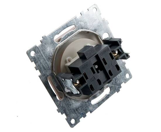 Розетка 2P Stekker Катрин со шторками шампань GLS10-7109-02 39595, изображение 5