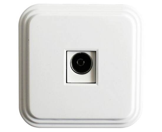 Розетка телевизионная TV Stekker Брест белый PST00-20-20 39705