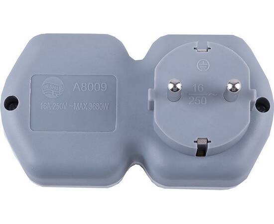 Разветвитель сетевой Stekker 2гн с/з ADP16-12-20 32870, изображение 3