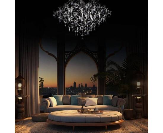 Подвесной светодиодный светильник Loft IT Mira 10259/1000 Silver Asfour, изображение 7