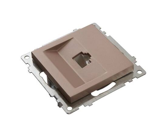 Розетка компьютерная RJ-45 Stekker Катрин шампань GLS00-7107-02 39599, изображение 4