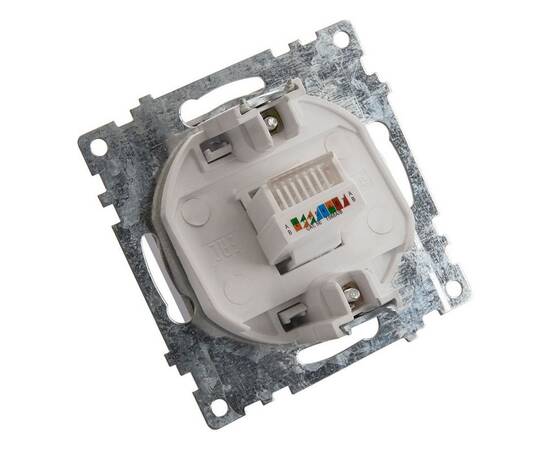 Розетка компьютерная RJ-45 Stekker Катрин шампань GLS00-7107-02 39599, изображение 6