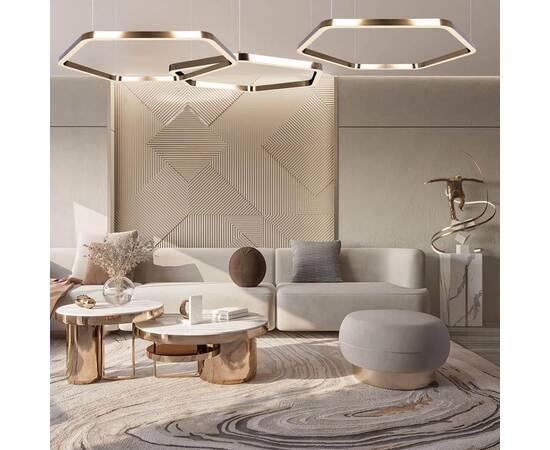 Подвесной светодиодный светильник Loft IT Titanium 10243L Gold, изображение 6