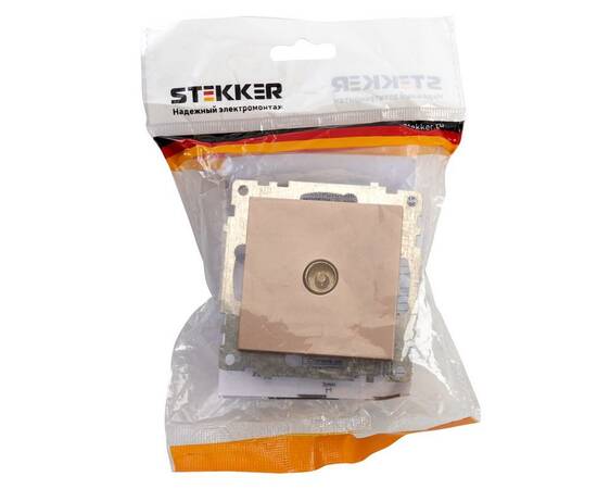 Розетка телевизионная TV Stekker Катрин шампань GLS00-7108-02 39600, изображение 2