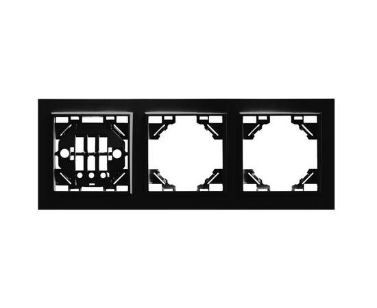Рамка 3-постовая Stekker Эрна черный PFR00-9003-03 39484