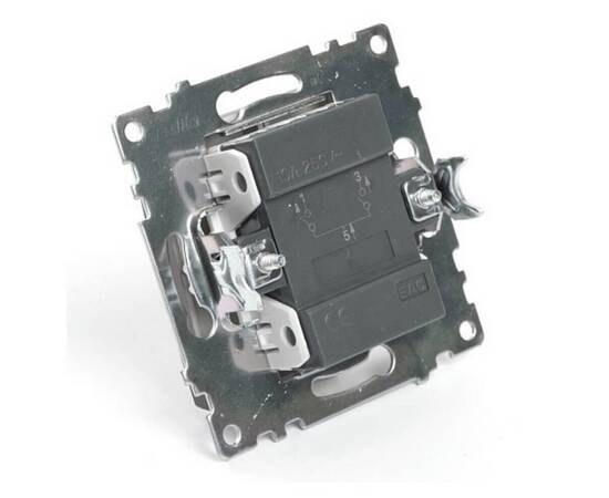 Выключатель двухклавишный Stekker Катрин шоколад GLS10-7104-04 49019, изображение 3