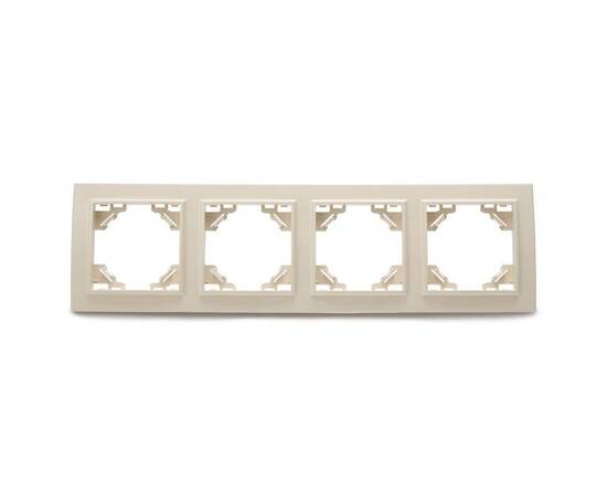 Рамка 4-постовая Stekker Эрна слоновая кость PFR00-9004-02 39243
