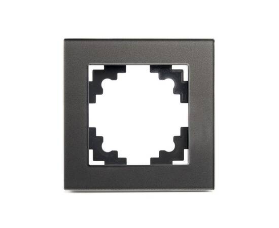 Рамка 1-постовая Stekker Катрин графит GFR00-7001-06 39539, изображение 3