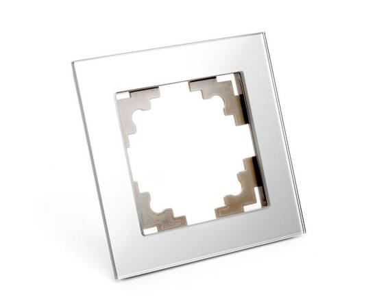 Рамка 1-постовая Stekker Катрин серебро GFR00-7001-03 39531, изображение 3